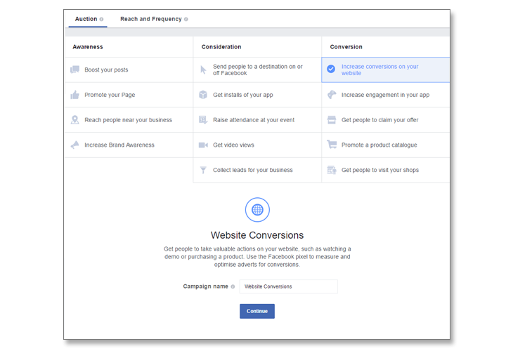optimise your adverts correctly - Facebook Business Manager
